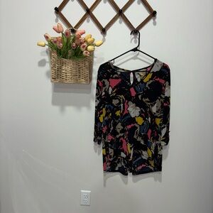 Dana‎ Buchman Vibrant Abstract Top